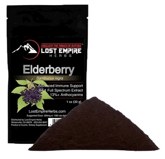 Elderberry supplement for beating allergies