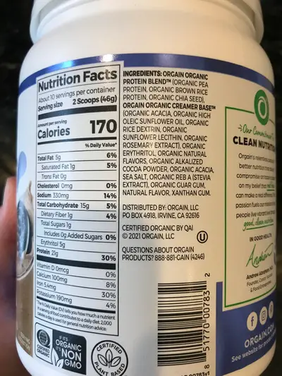 Orgain Cookies N Cream Plant-Based Protein Review