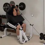 Hybrid Cable-Barbell Preacher Curls