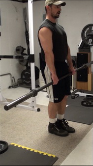 Bar-in Front Split Squats for lthe glute-ham tie-in