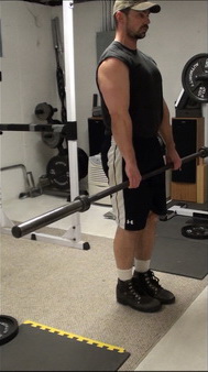 Bar-in Front Split Squats for lthe glute-ham tie-in