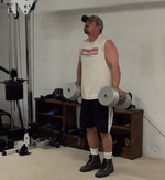 Cable-Dumbell Hybrid Shrugs