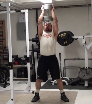 One Dumbbell Goblet Push Press - Anterior-Dominant Explosive Overhead Lift