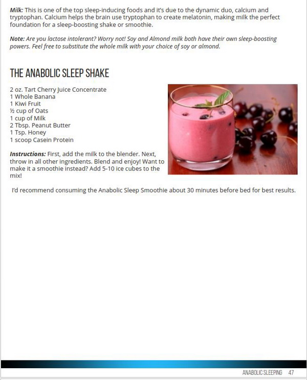 Anabolic Pre-Bed Shake Receipe for Better Sleep
