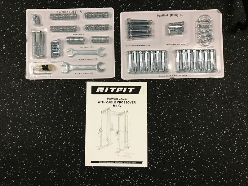 RitFit M1 Smith Machine Rack Review Parts