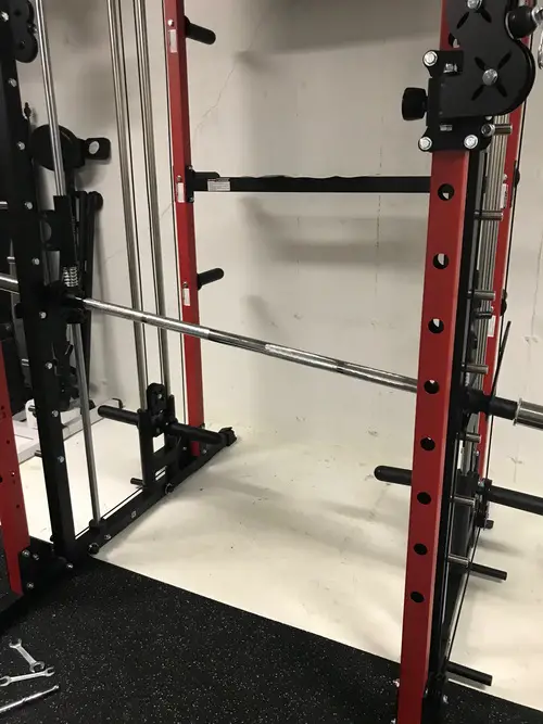 RitFit M1 Smith Machine Rack Review Smith setup