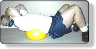 Abdominal Crunch on Small Ball - Weighted