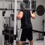 One-Side Loaded Barbell Squats