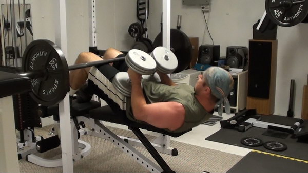 back off bench dumbbell bench press