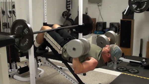 back off bench dumbbell bench press