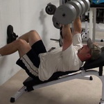 Incline Dumbbell Bench Press With Feet on the Wall