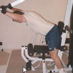 Shoulder Presses on the Seated Bench Press Machine