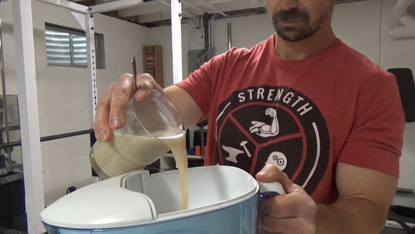 Zero Water Filter Review - pour in protein