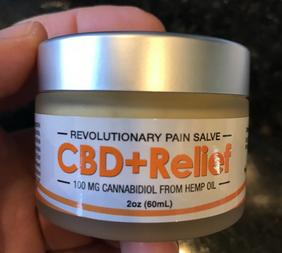 Axis Labs CBD pain cream application