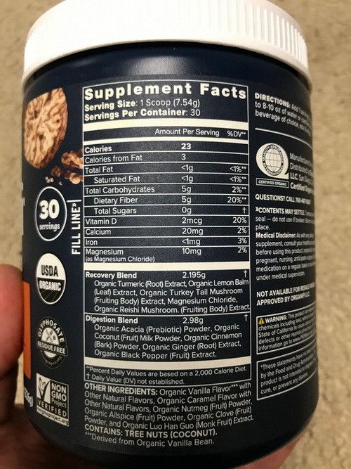 Organifi Gold prepared hot drink