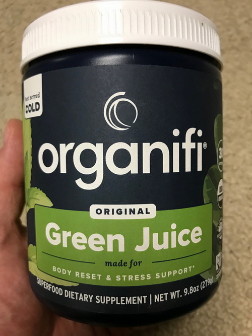 Organifi Green Juice tub and scoop