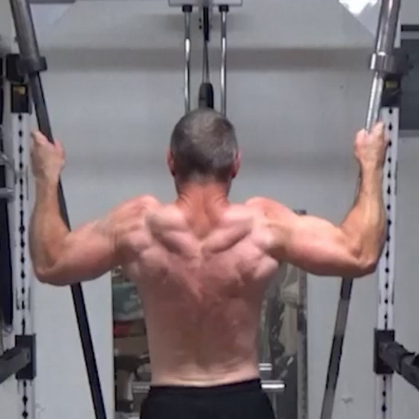 Two Vertical V Bar Pull-Ups