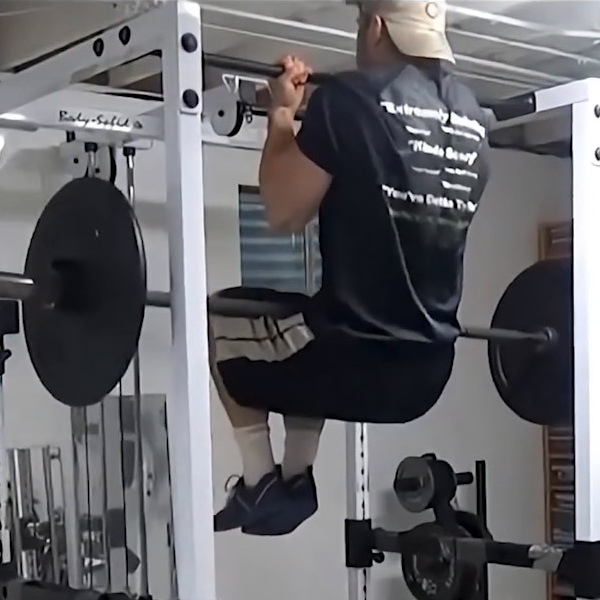 Ab Barbell Weighted Chin-Ups