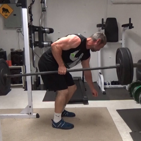 Explosive Barbell Suitcase Rows