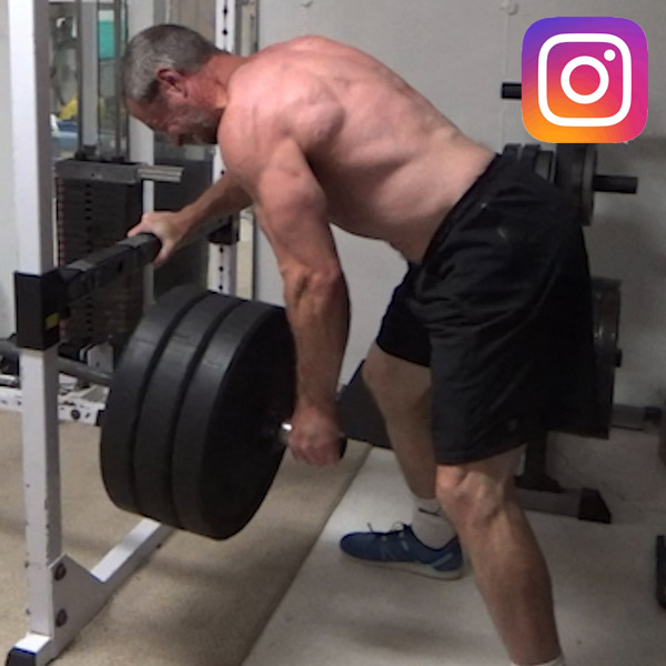 Landmine Barbell Rack Stop Rows