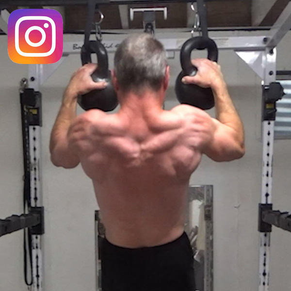 Kettlebell Over-The-Top Grip Pull-Ups