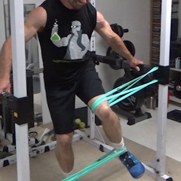 Rotary Banded Hip Rotations for hip stabilization strength