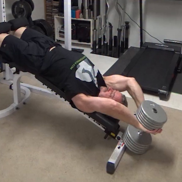 Decline Dumbbell Pullover and Serratus Punch