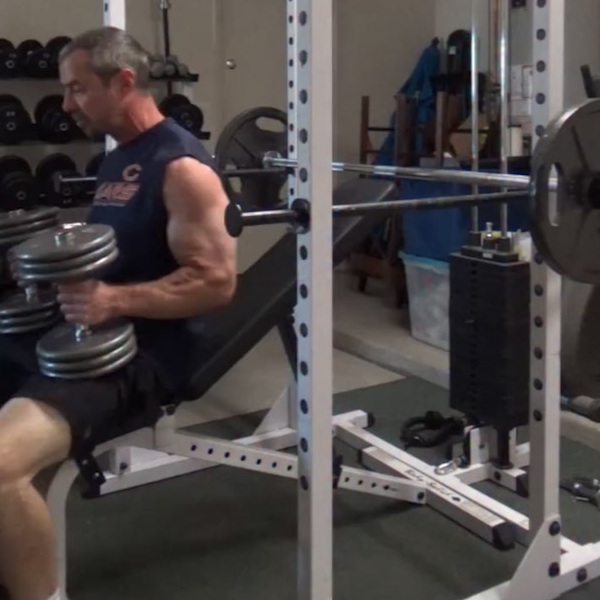 Incline Bench Press Stability Superset