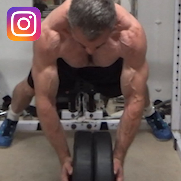 Squeeze-In Plate Push-Ups