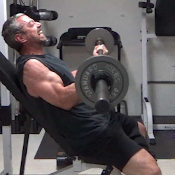 High Incline Barbell Curls