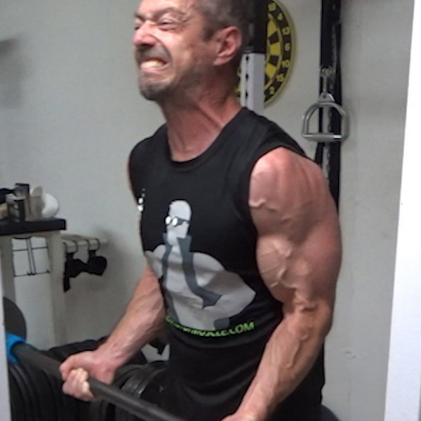 Rack Scrape/Smith Machine Leaning Barbell Curls