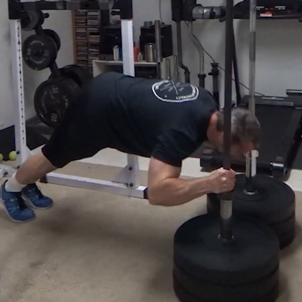 Two Vertical Bar Explosive Tricep Extensions