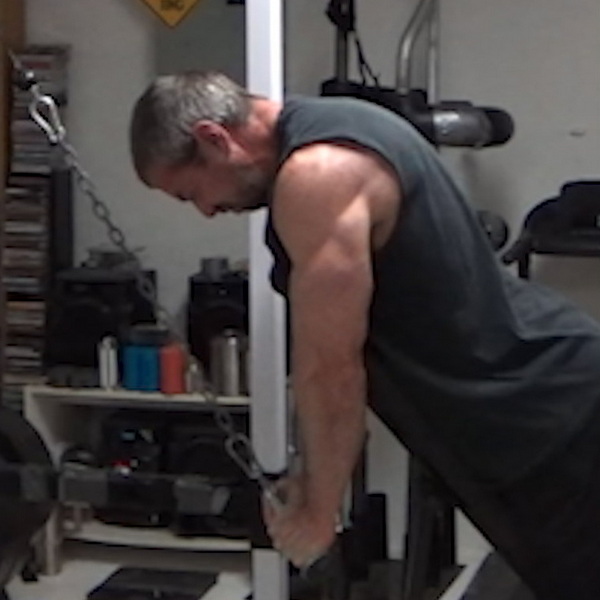 Incline Bench Chest-Supported Pushdowns