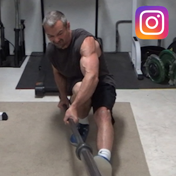 Jousting Barbell Pistol Squats
