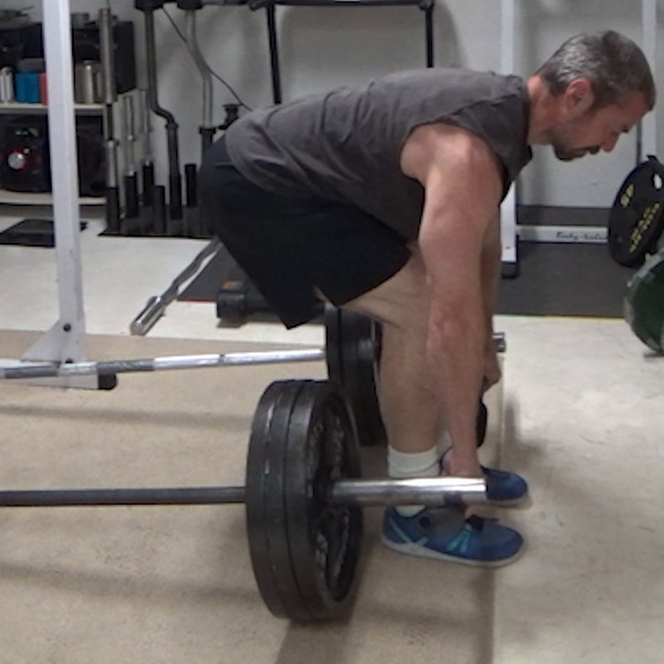 Two Bar Landmine Stiff-Legged Deadlifts