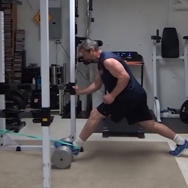 Rolling Dumbbell Adductor Lunges