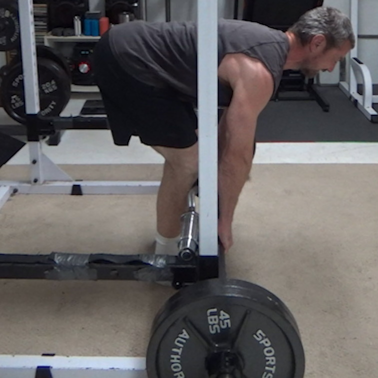 Shin-Braced Stiff-Legged Deadlifts